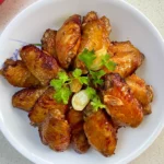 Coca-Cola Chicken Wings made in an air fryer with this super easy recipe