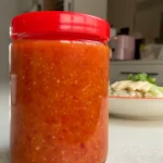 Garlic chilli sauce to pair with chicken rice, made with a blender