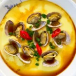 Steamed egg with clams in this super easy recipe