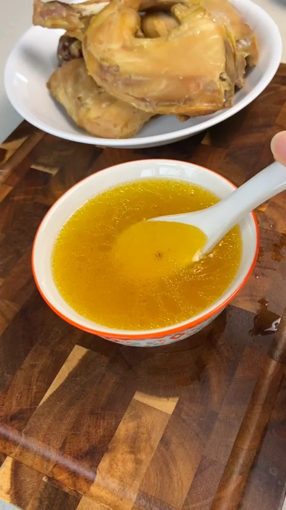 Homemade Chicken Essence with only a steamer!