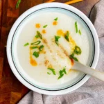 Silky Smooth Porridge Hack, cooked in a rice cooker with a hand blender in this super easy recipe!