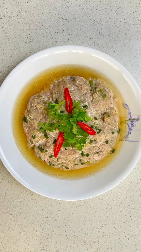 Steamed Minced Pork with Preserved Vegetables in less than 20 minutes