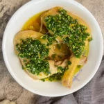 Guangxi-style Steamed Chicken with chives, so easy to make, yet so healthy and delicious!