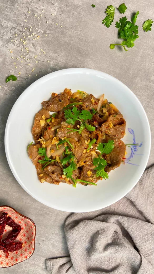 Spicy Cumin Beef, inspired by Xinjiang Cumin Lamb