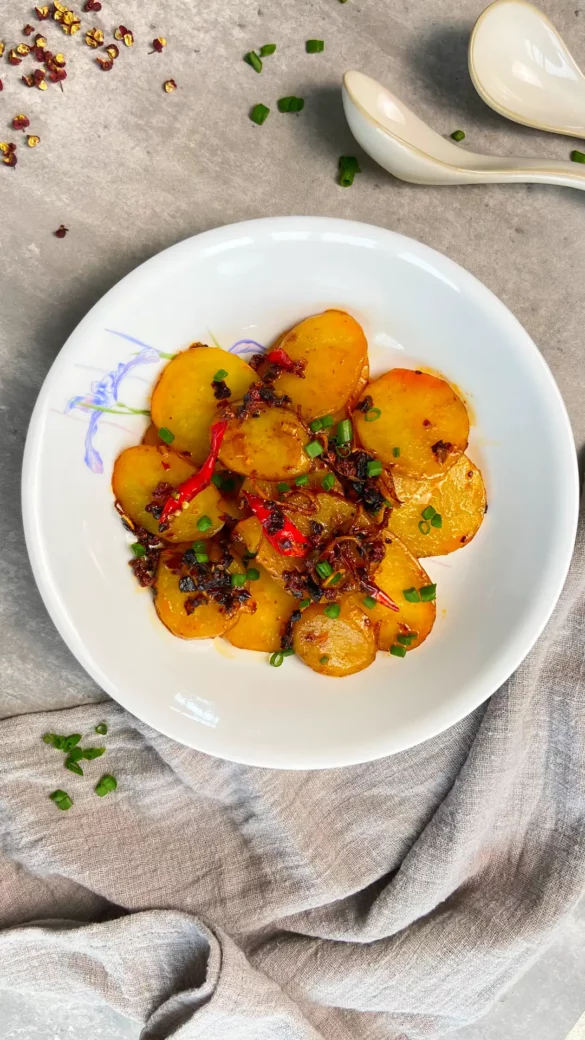 Spicy Sichuan Potato Salad, for fans of Ma La or Lao Gan Ma!